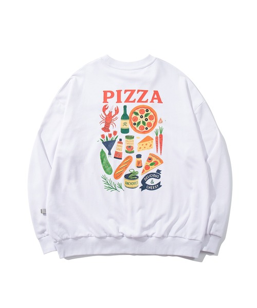 トレーナー スウェット HOOK -original- PIZZA グラフィックスウェット