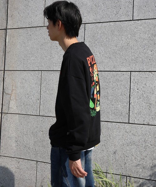 トレーナー スウェット HOOK -original- PIZZA グラフィックスウェット