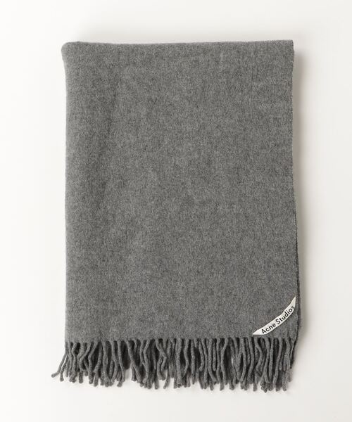 新品•未使用品✨ Acne Studios グレー ストール フリンジ付き Acne Studios（アクネ ストゥディオズ） フリンジストール - グレー