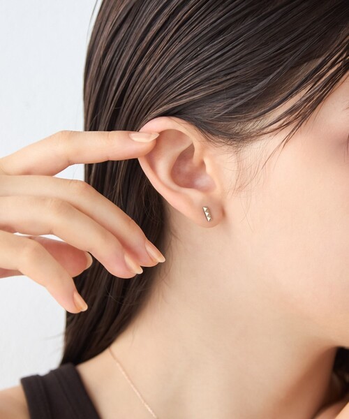 ete（エテ） ピアス 「ハンサムピンク」 K10MPG スタッズ ピアス