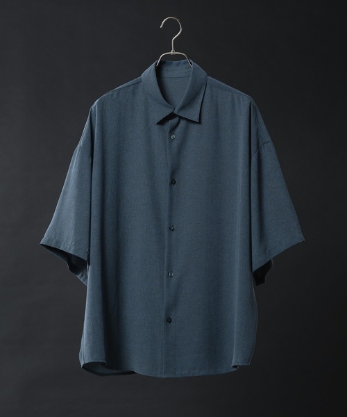 「KUUUPY」 半袖シャツ MEDIUM チャコールグレー メンズ_画像3