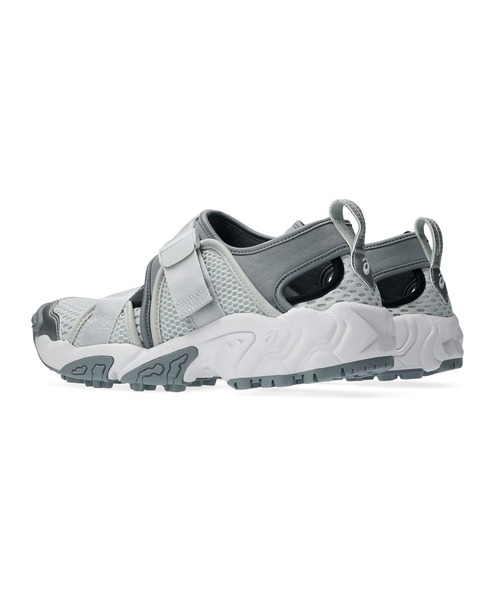 asics スポーツサンダル ホワイト ASICS（アシックス） サンダル 24 グレー×ホワイト メンズ : ZOZOTOWN