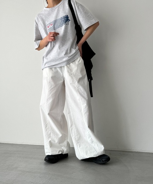 「CANAL JEAN」 「El mar」半袖Tシャツ ONE SIZE ヘザーグレー レディース_画像4