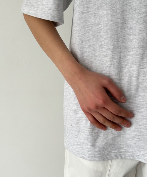 「CANAL JEAN」 「El mar」半袖Tシャツ ONE SIZE ヘザーグレー レディース_画像9