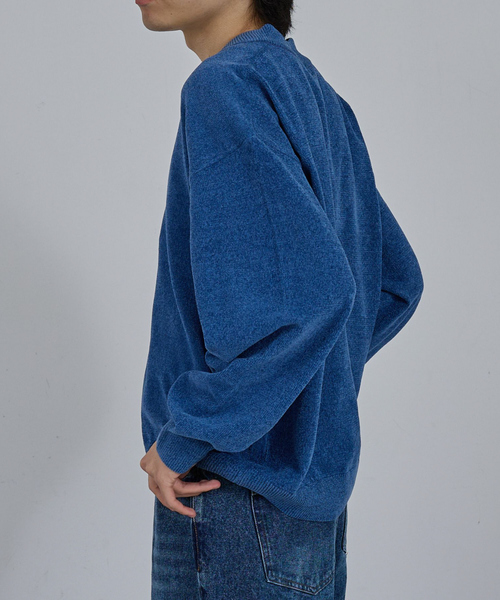 AH ABAHOUSE セーター ニット HIGH GAUGE MOLE CROPPED V-NECK KNIT AH ABAHOUSE セーター ニット HIGH GAUGE MOLE CROPPED V-NECK KNIT