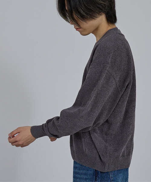 AH ABAHOUSE セーター ニット HIGH GAUGE MOLE CROPPED V-NECK KNIT