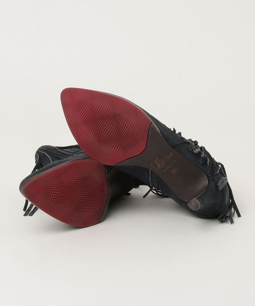 「Limit till 2359」 ショートブーツ 22.5cm ネイビー レディース_画像3