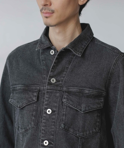 NANO universe（ナノ・ユニバース） デニムジャケット M ブラック