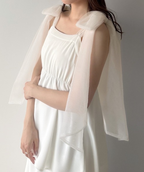 「mipiarl」 キャミソールワンピース LARGE ピンクベージュ レディース_画像5