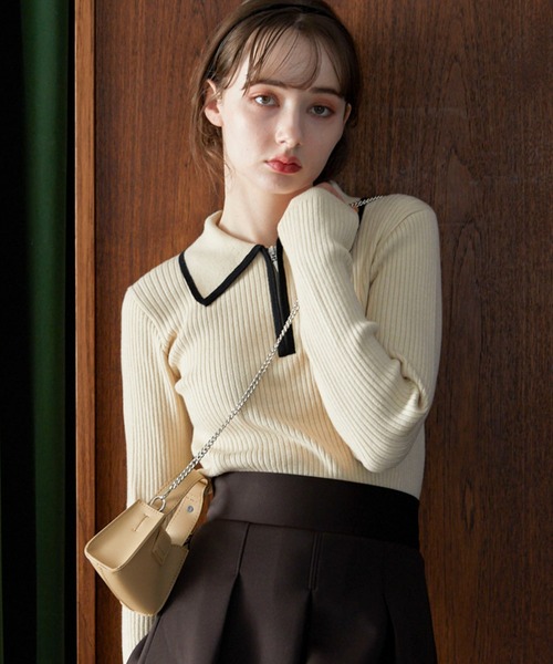 「archives」 長袖ニット MEDIUM ブラック レディース_画像8