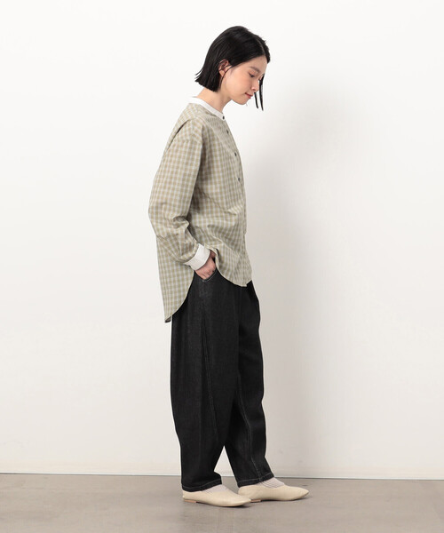 「ONIGIRI」 デニムパンツ LARGE ネイビー レディース_画像4