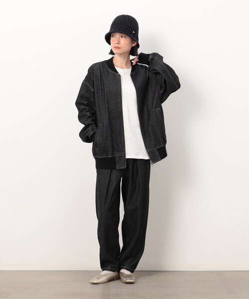 「ONIGIRI」 デニムパンツ LARGE ネイビー レディース_画像8