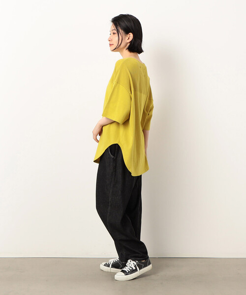 「ONIGIRI」 デニムパンツ LARGE ネイビー レディース_画像9