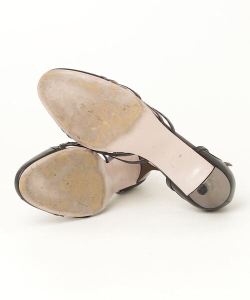 「REBECCA TAYLOR」 ヒールサンダル 24.5cm ブラック レディース_画像3