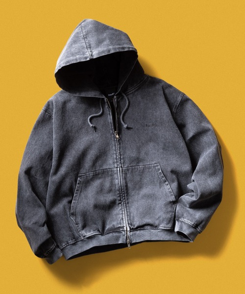 HUF（ハフ） パーカー HUF eightynine WASHED FULL ZIP HOODIE メンズ