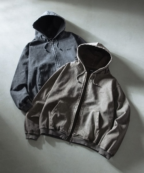 HUF(ハフ) パーカー HUF eightynine WASHED FULL ZIP HOODIE メンズ HUF(ハフ) パーカー HUF eightynine WASHED FULL ZIP HOODIE メンズ