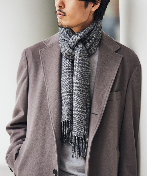 PIACENZA（ピアチェンツァ） マフラー FREE チャコールグレー メンズ