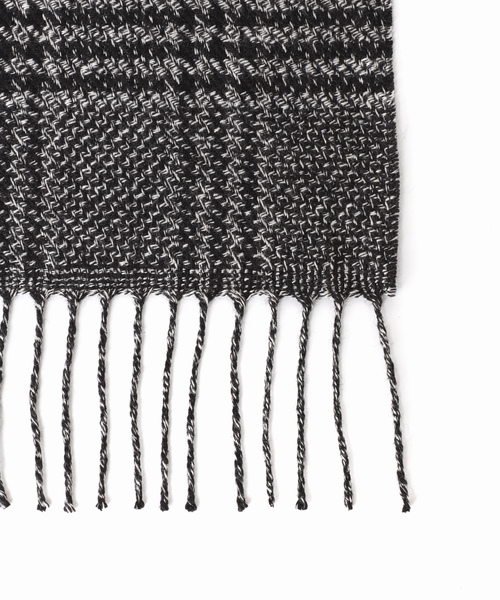 「PIACENZA」 マフラー FREE チャコールグレー メンズ_画像2