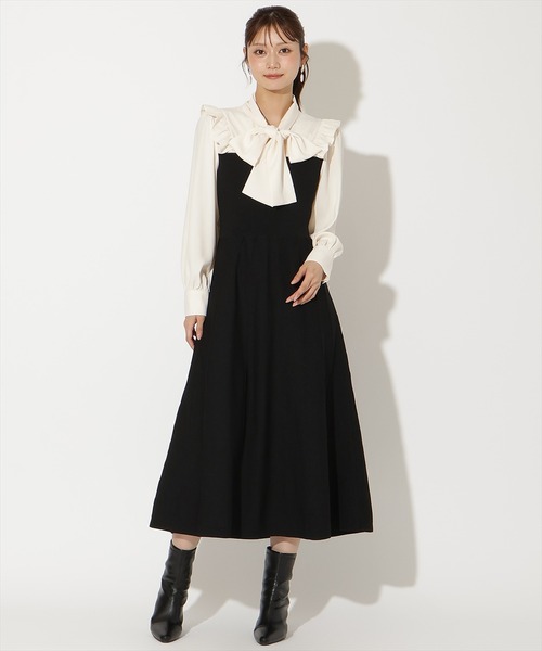 AND COUTURE（アンドクチュール） ワンピース フリルショルダー 