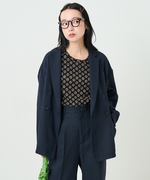 「FREAK'S STORE」 パンツスーツ SMALL ブラウン レディース_画像4
