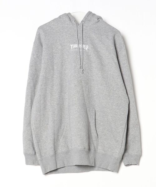THRASHER（スラッシャー） プルオーバーパーカー X-LARGE ヘザーグレー