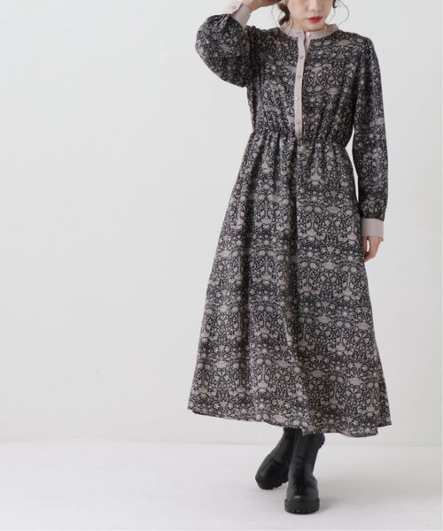 「RAY CASSIN」 長袖ワンピース FREE ブラック レディース_画像6