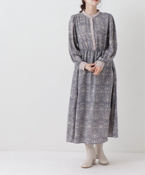 「RAY CASSIN」 長袖ワンピース FREE ブラック レディース_画像9