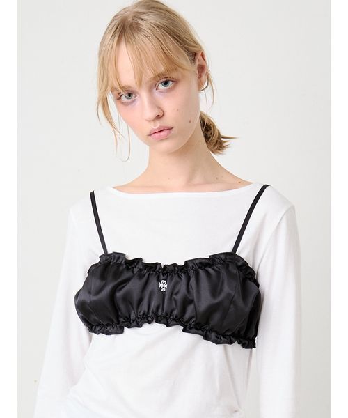 SORIN（ソリン） チューブトップ ベアトップ Satin Gathered Bra Top 