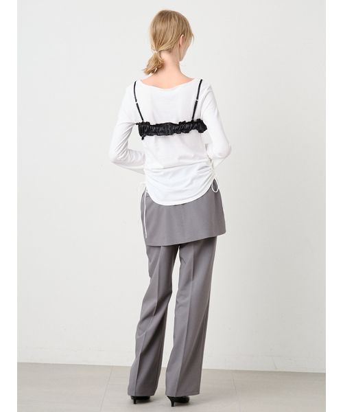 SORIN（ソリン） チューブトップ ベアトップ Satin Gathered Bra Top