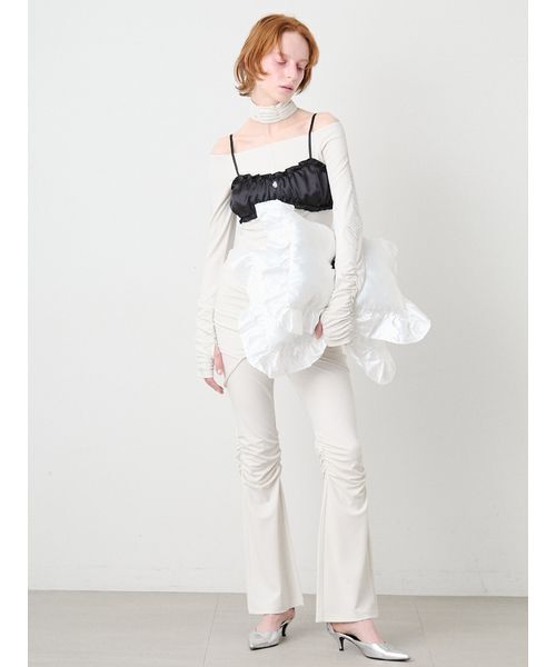 SORIN（ソリン） チューブトップ ベアトップ Satin Gathered Bra Top