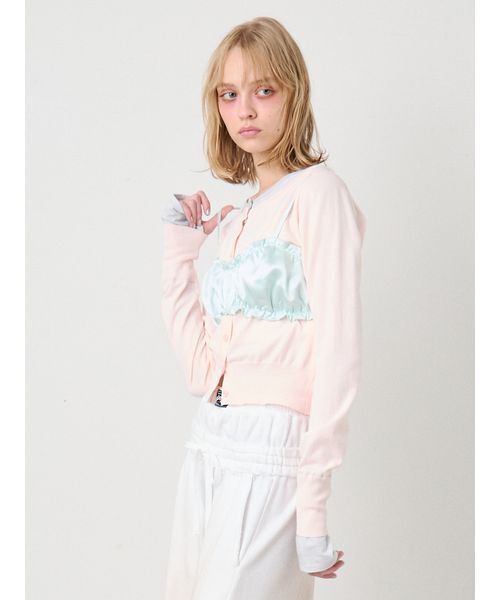 SORIN（ソリン） チューブトップ ベアトップ Satin Gathered Bra Top