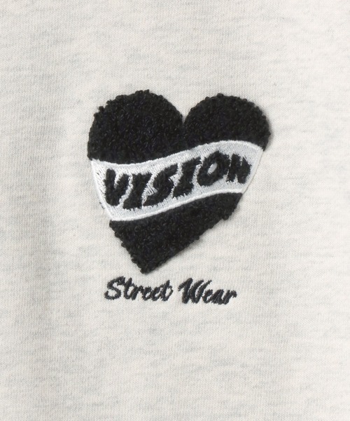 「VISION STREET WEAR」 ジップアップパーカー L オートミール メンズ_画像2