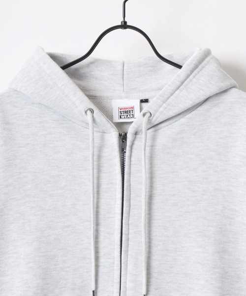 「VISION STREET WEAR」 ジップアップパーカー L オートミール メンズ_画像9