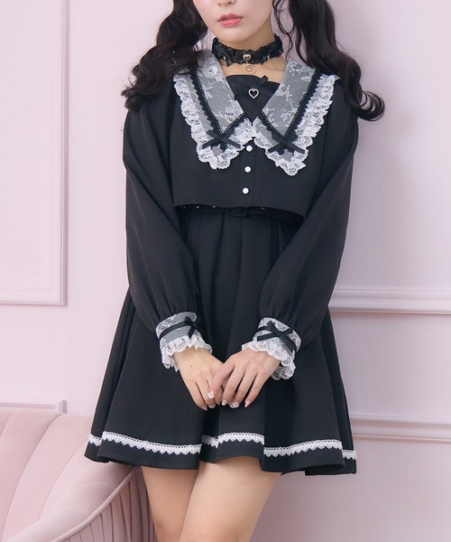 ROJITA（ロジータ） ワンピース レイヤード配色セーラーワンピース