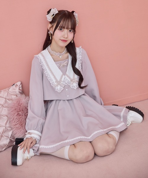 ROJITA（ロジータ） ワンピース レイヤード配色セーラーワンピース