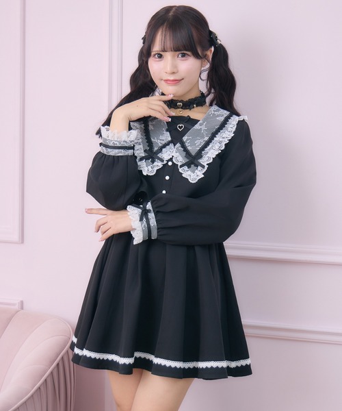 ROJITA（ロジータ） ワンピース レイヤード配色セーラーワンピース