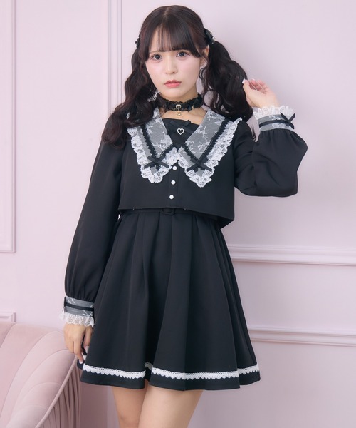 ROJITA（ロジータ） ワンピース レイヤード配色セーラーワンピース