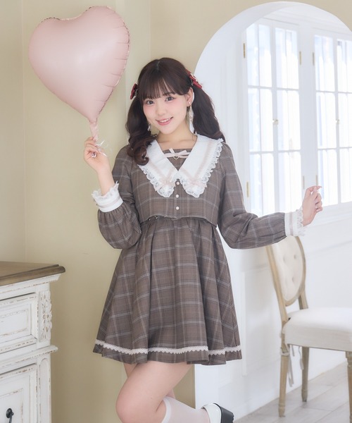 ROJITA（ロジータ） ワンピース レイヤード配色セーラーワンピース