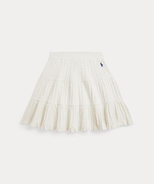 Polo Ralph Lauren Childrenswear - スコート ミニ有線テレビ ティアード 綿織物 スコート キッズ 小わっぱ服 うしろ帯 子ども服、シューズ-ベビー、キッズ、マタニティ-スカート