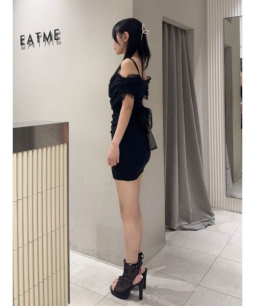 EATME（イートミー） サンダル 夏 BACKリボンシアーブーツサンダル