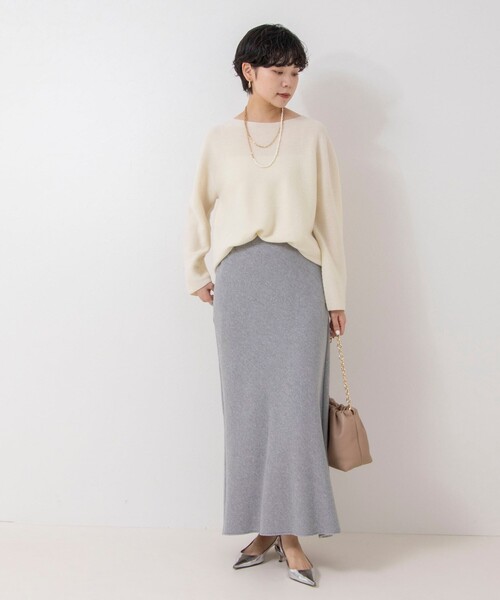 「NOLLEY'S」 「2nd nolley's」長袖ニット FREE サックスブルー レディース_画像3
