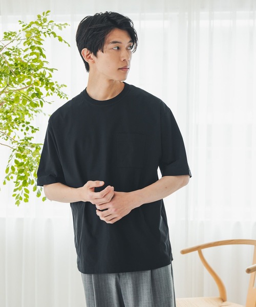 GLOBAL WORK（グローバルワーク） tシャツ サラサラ快適DRYポケットT