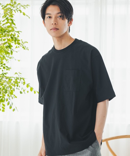 GLOBAL WORK（グローバルワーク） tシャツ サラサラ快適DRYポケットT