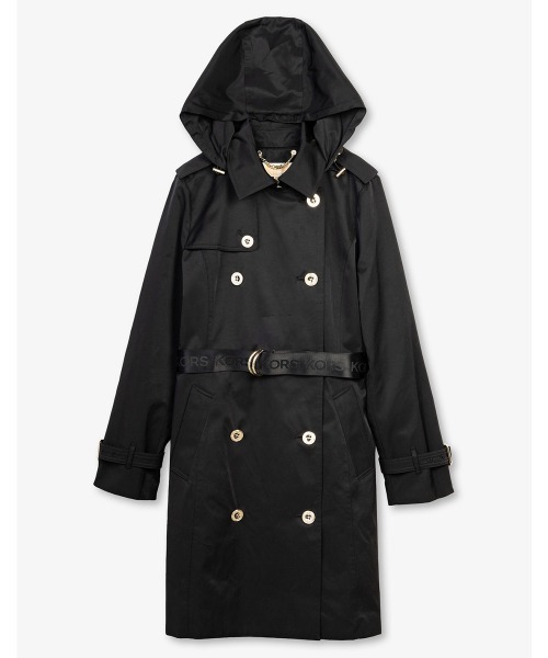 「MICHAEL KORS」 トレンチコート M ブラック レディース_画像5