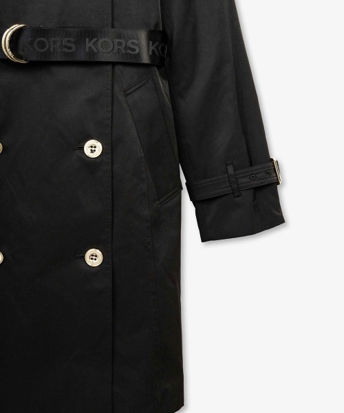 「MICHAEL KORS」 トレンチコート M ブラック レディース_画像6