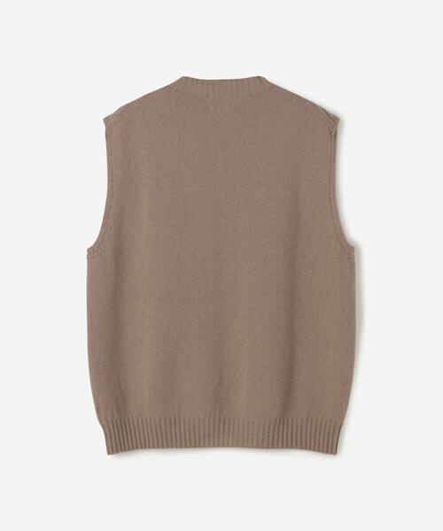 「Morris & Sons」 ノースリーブニット 2 オートミール メンズ_画像6