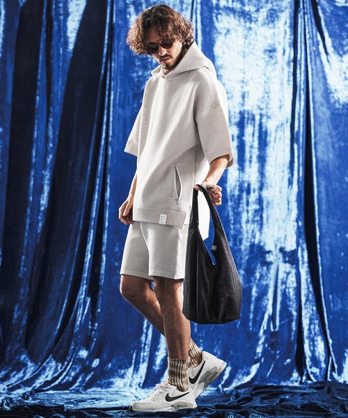 ANGENEHM（アンゲネーム） パーカー mpa4080- Sheer Mesh Airy Knit
