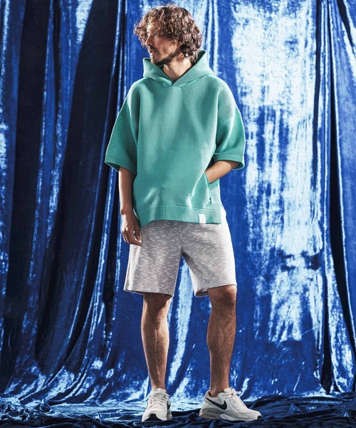 ANGENEHM（アンゲネーム） パーカー mpa4080- Sheer Mesh Airy Knit