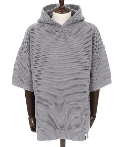 ANGENEHM（アンゲネーム） パーカー mpa4080- Sheer Mesh Airy Knit