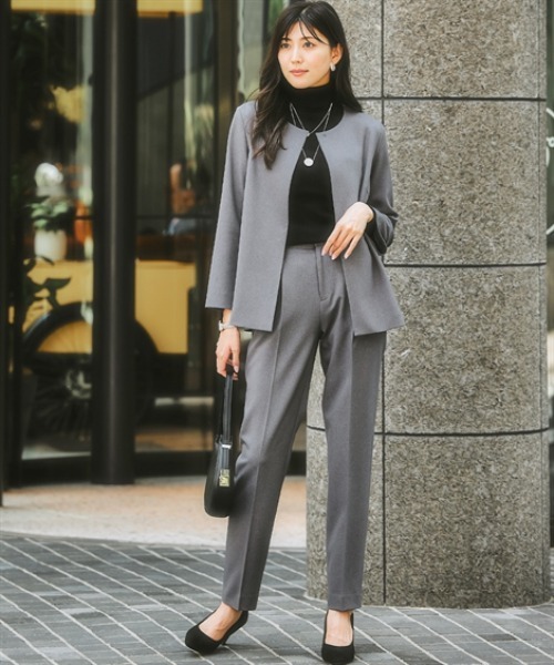 7days Life Styling パンツスーツ　Lサイズ 7days Life Styling パンツスーツ L グレー レディース : ZOZOTOWN